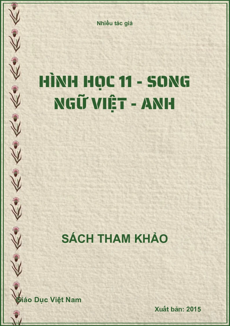 Hình học 11 - Song ngữ Việt - Anh