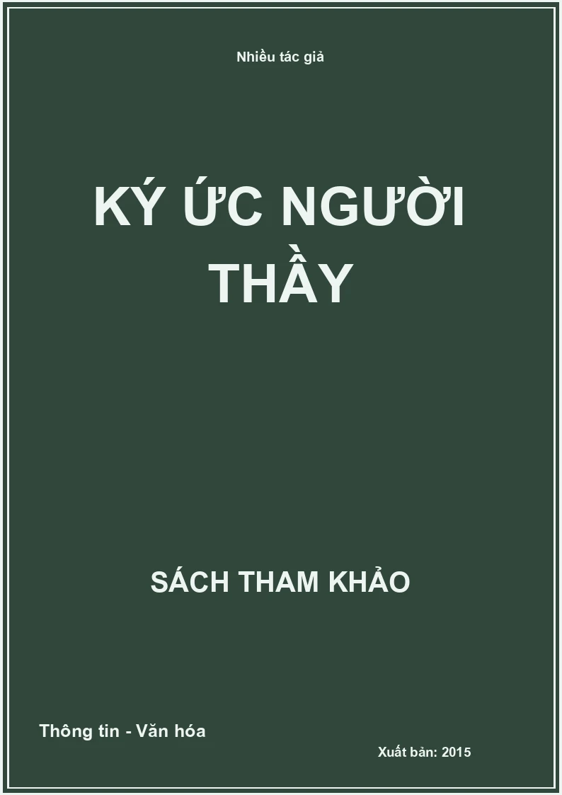 Ký ức người thầy