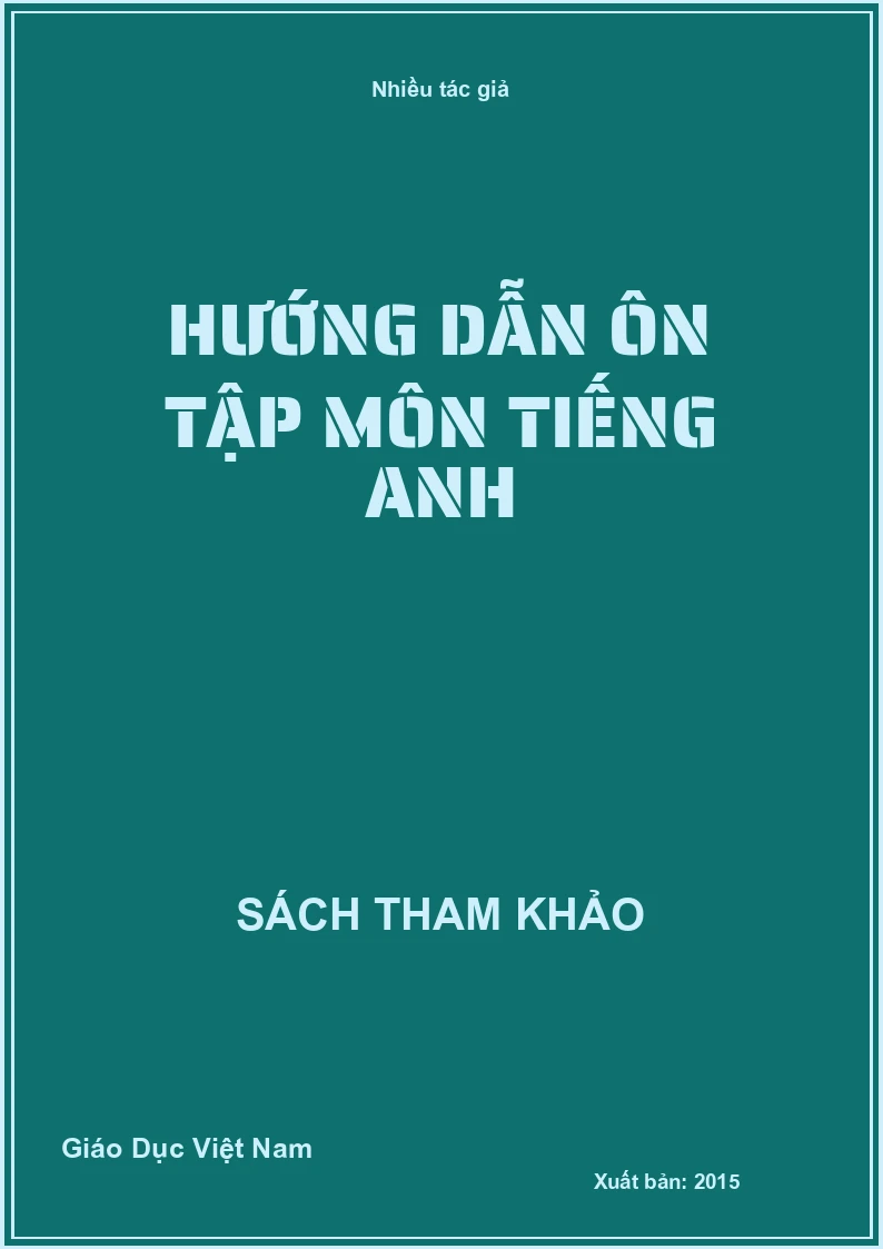 Hướng dẫn ôn tập môn Tiếng Anh