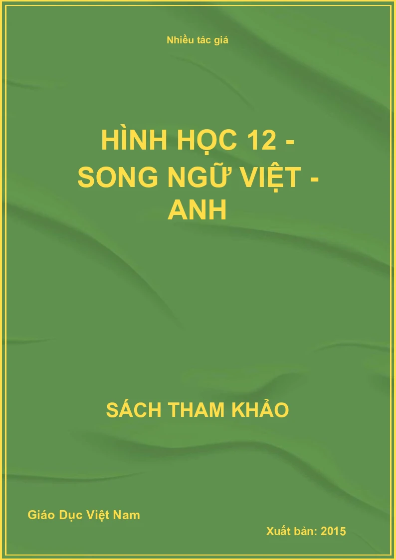 Hình học 12 - Song ngữ Việt - Anh