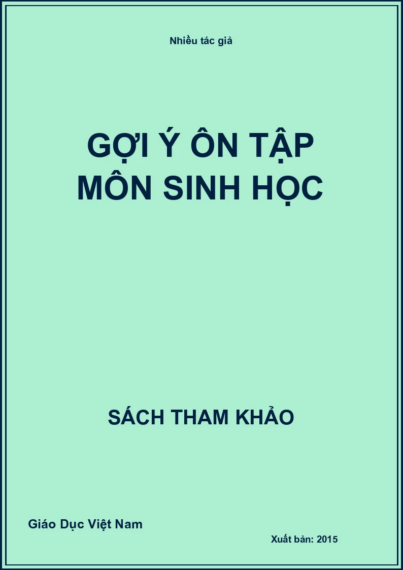 Gợi ý ôn tập môn Sinh học
