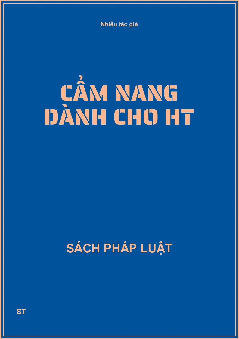 Cẩm nang dành cho HT