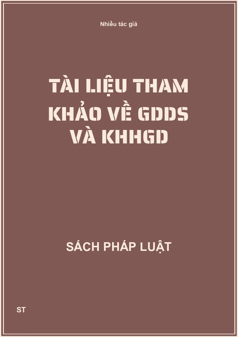 Tài liệu tham khảo về GDDS và KHHGD