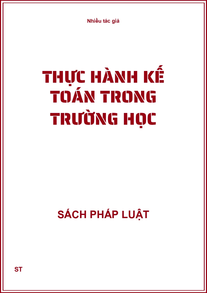 Thực hành kế toán trong trường học