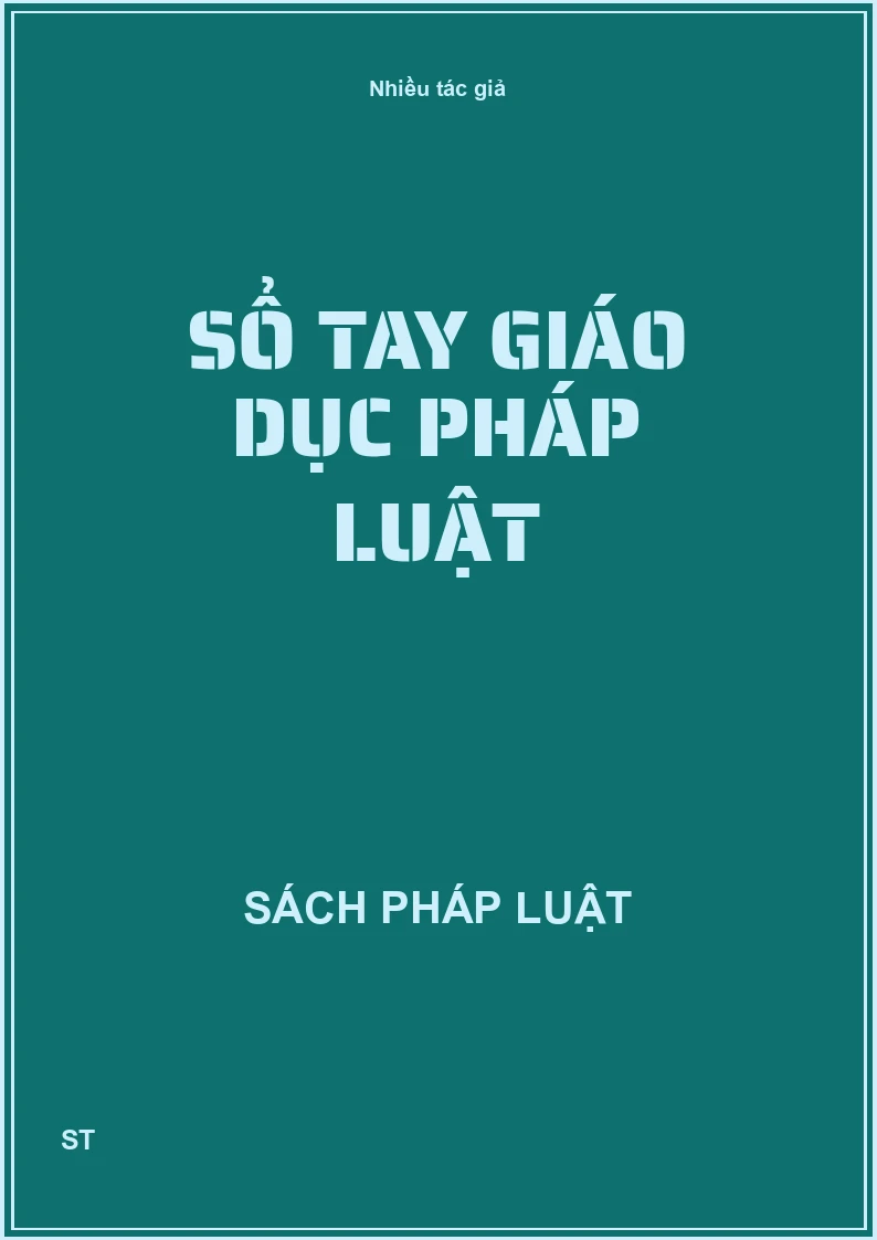 Sổ tay giáo dục pháp luật