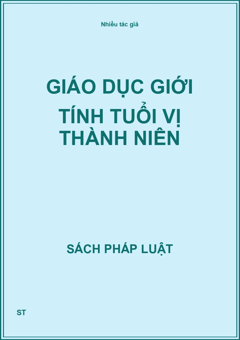Giáo dục giới tính tuổi vị thành niên