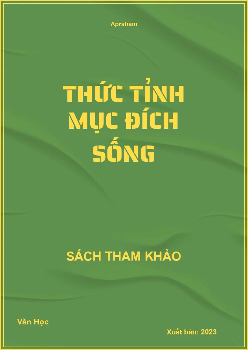 Thức tỉnh mục đích sống
