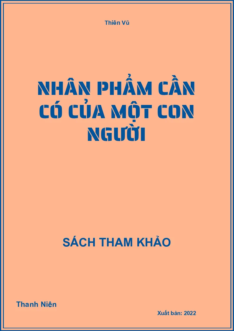 Nhân phẩm cần có của một con người