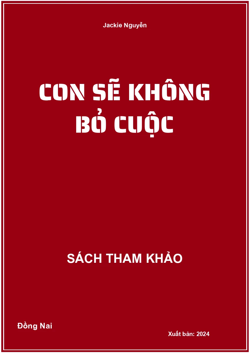 Con sẽ không bỏ cuộc
