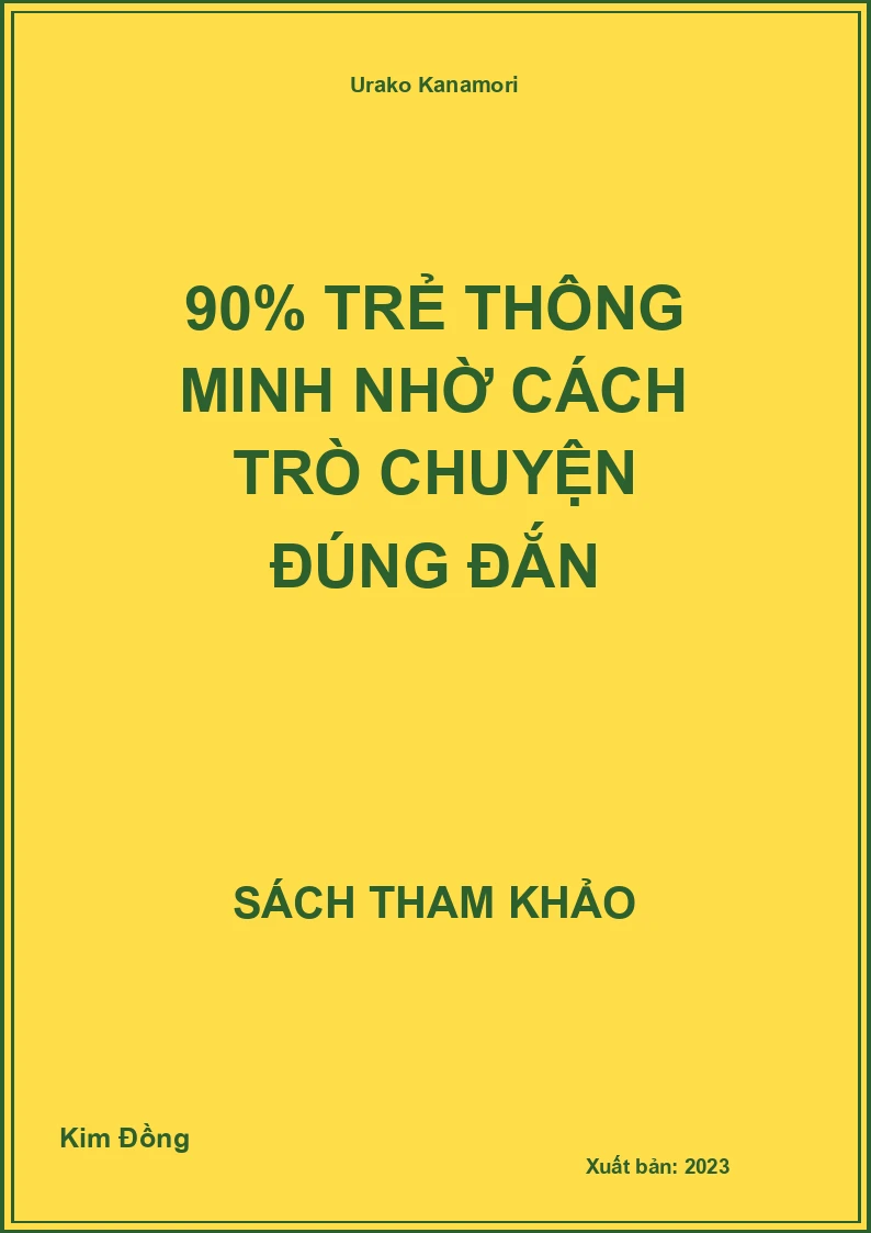 90% Trẻ thông minh nhờ cách trò chuyện đúng đắn