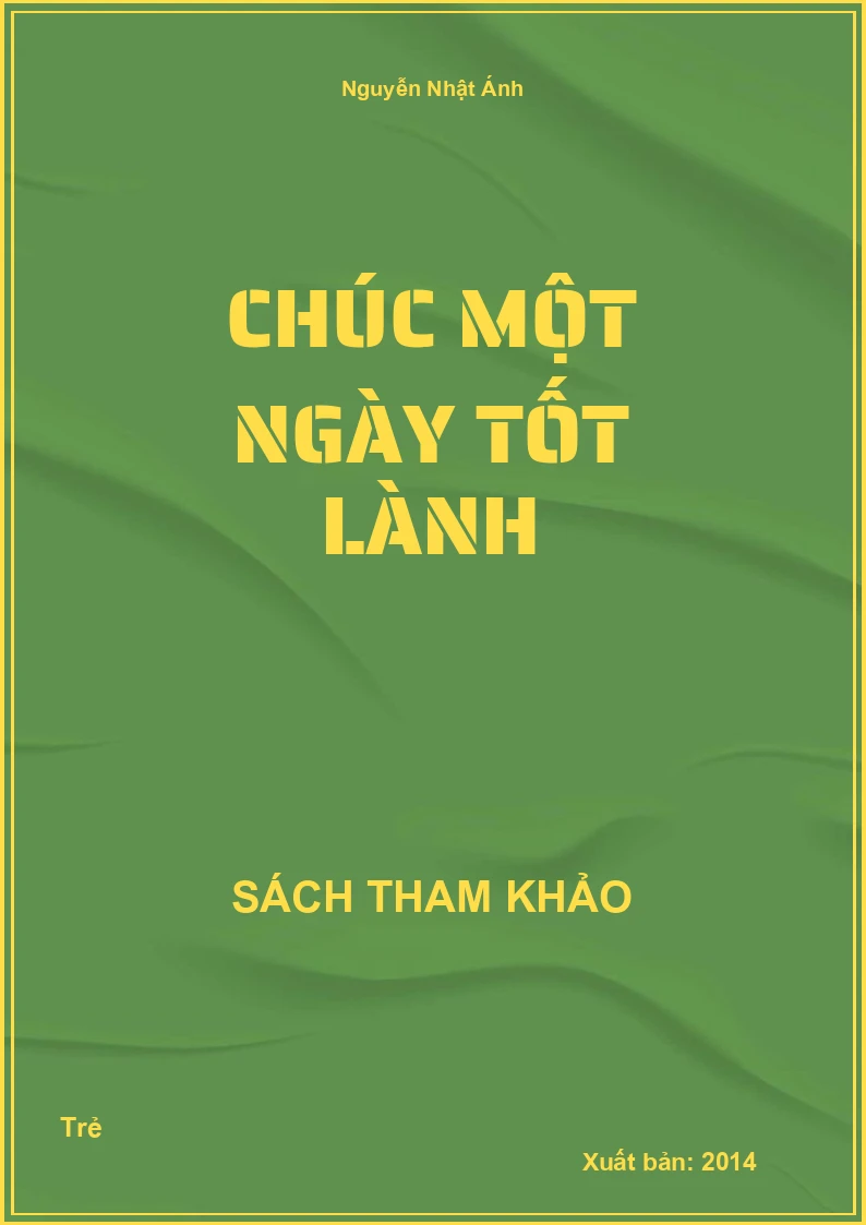 Chúc một ngày tốt lành