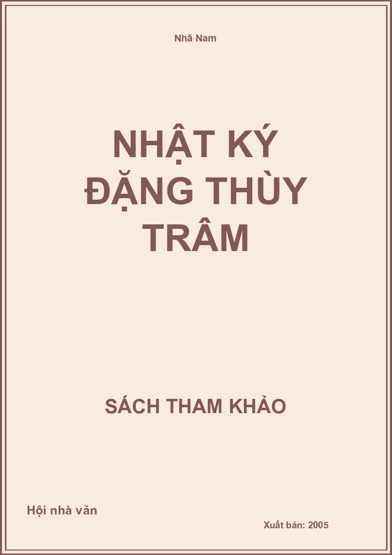 Nhật ký Đặng Thùy Trâm