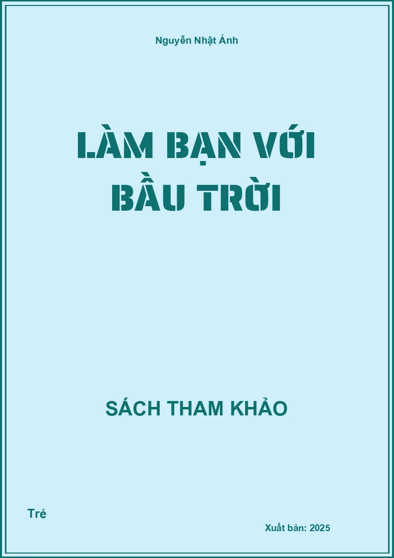 Làm bạn với bầu trời