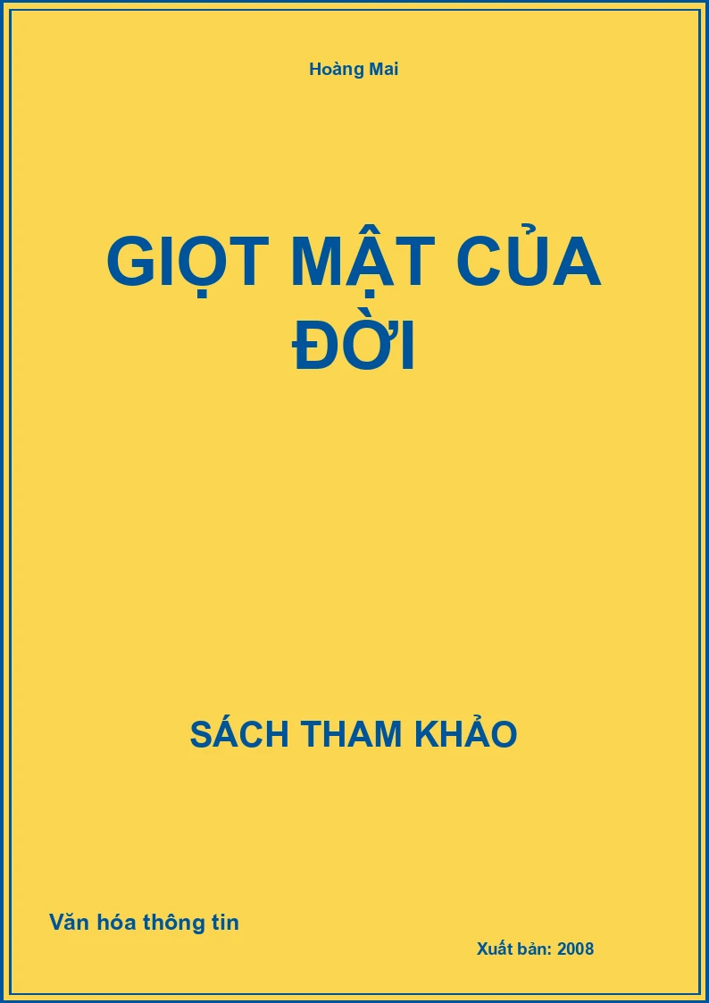 Giọt mật của đời
