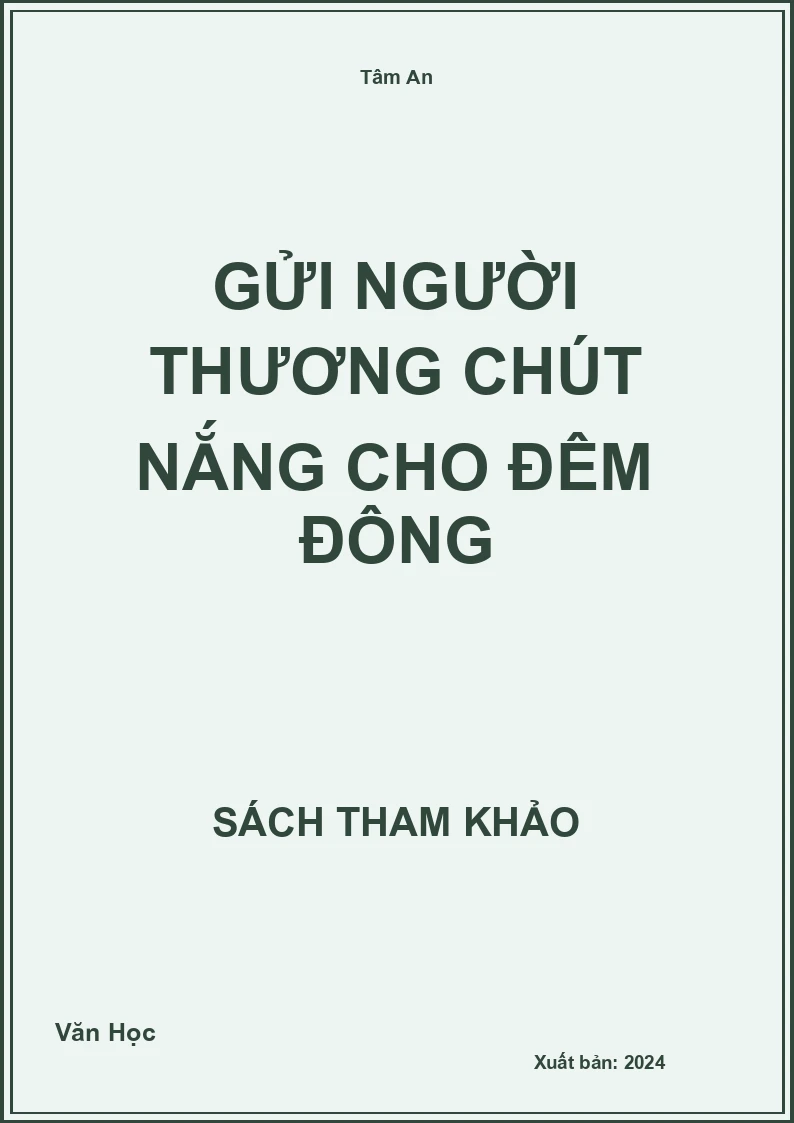 Gửi người thương chút nắng cho đêm đông