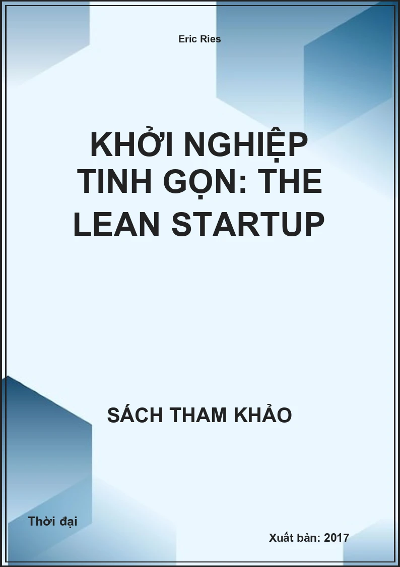 Khởi nghiệp tinh gọn: The lean startup