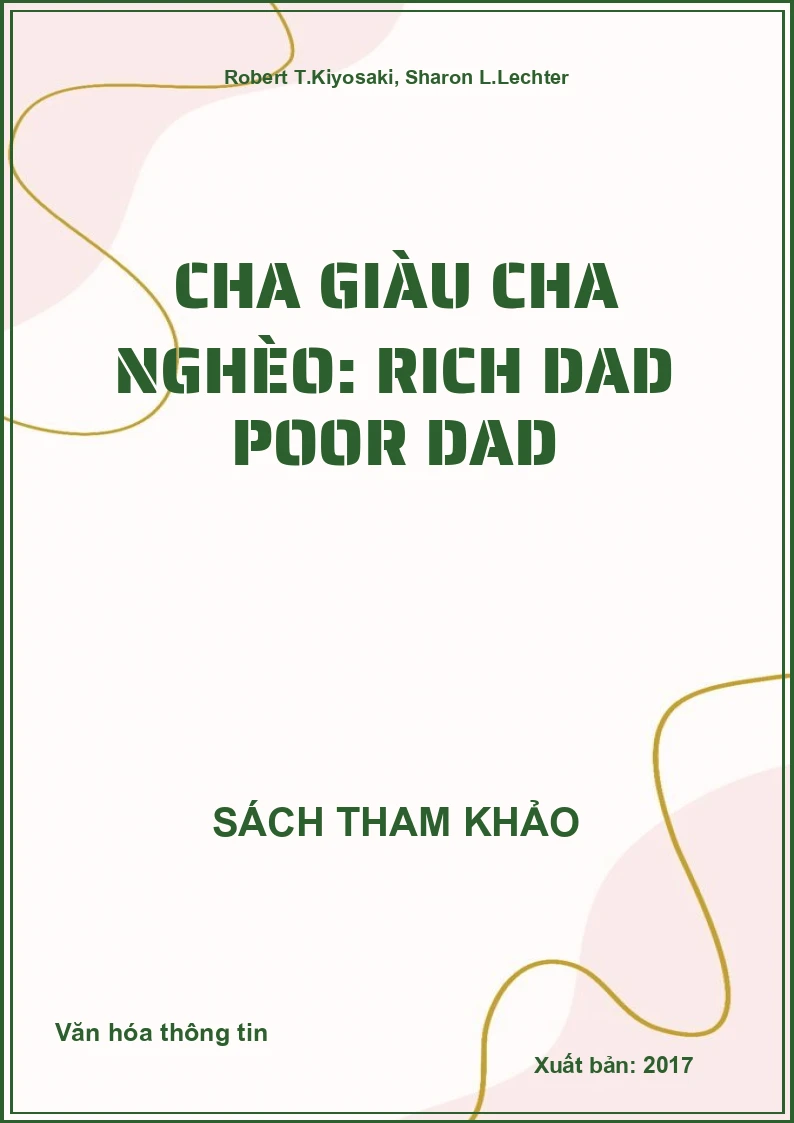Cha giàu Cha nghèo: Rich Dad Poor Dad