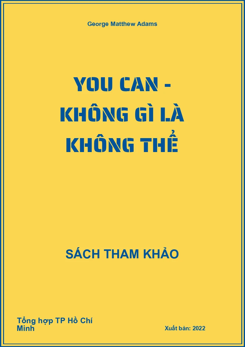 You Can - Không gì là không thể