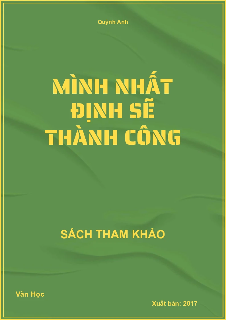 Mình nhất định sẽ thành công