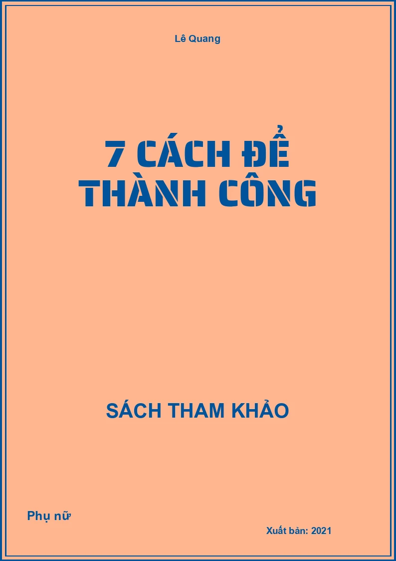 7 Cách để thành công
