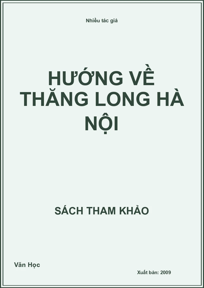 Hướng về Thăng Long Hà Nội
