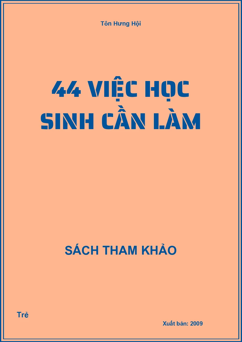 44 Việc học sinh cần làm