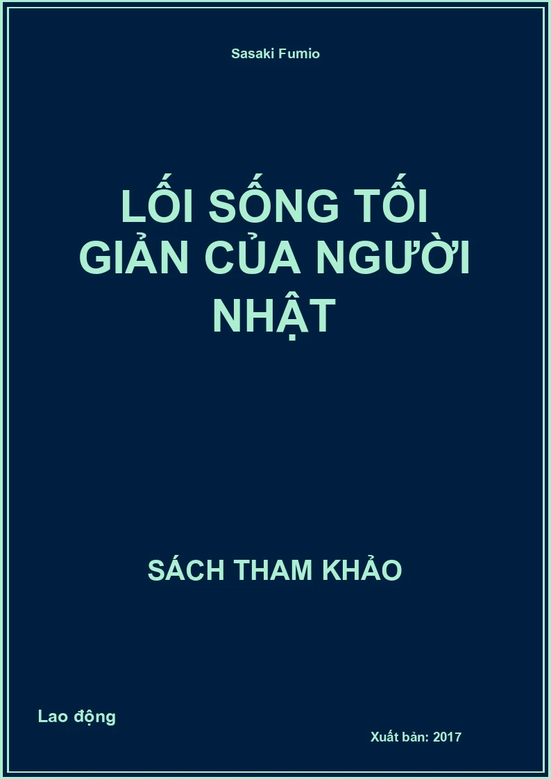 Lối sống tối giản của người Nhật