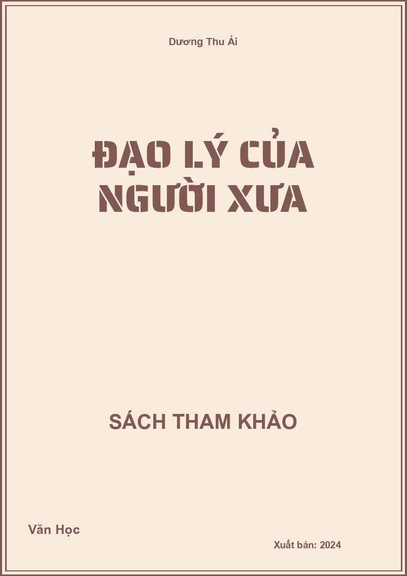 Đạo lý của người xưa