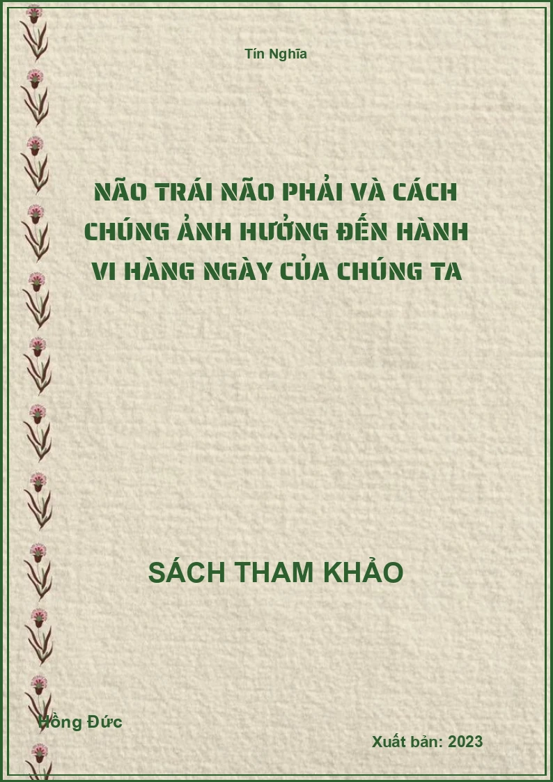 Não trái não phải và cách chúng ảnh hưởng đến hành vi hàng ngày của chúng ta