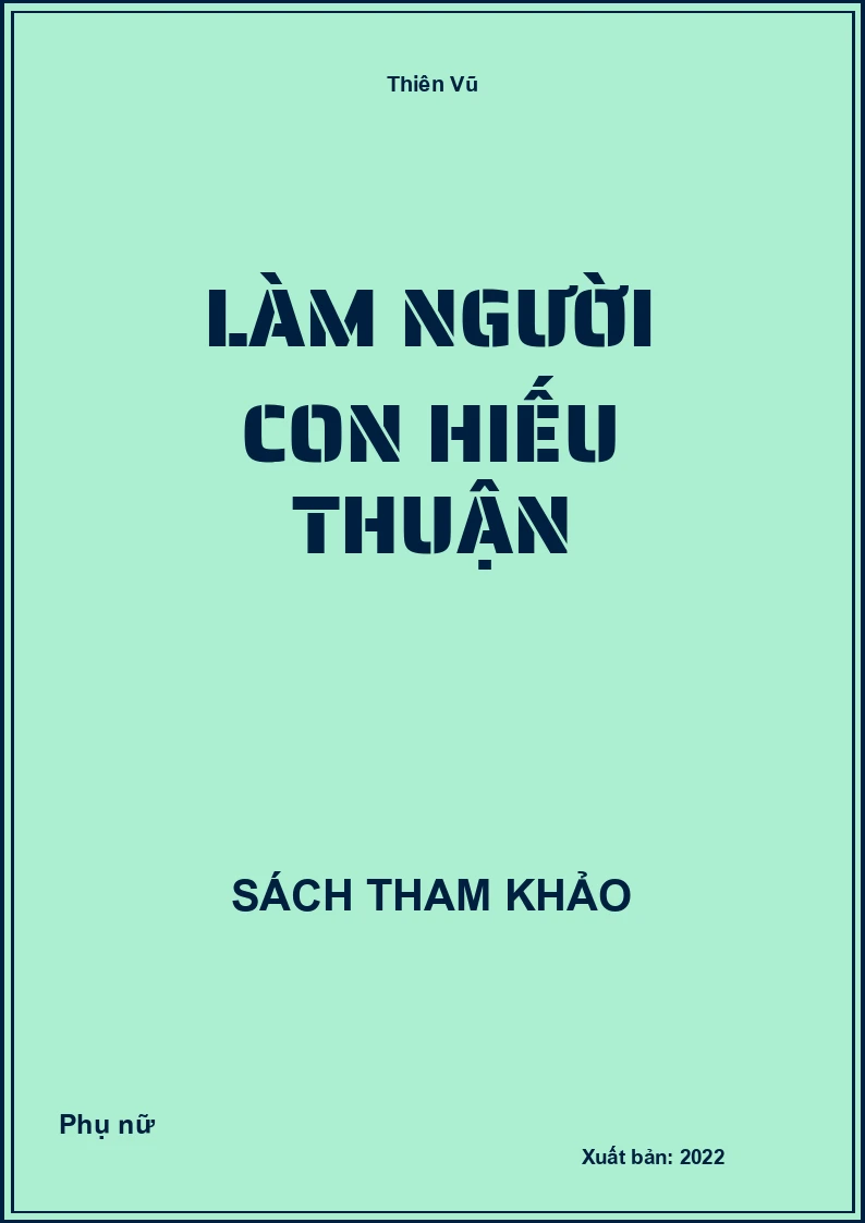 Làm người con hiếu thuận