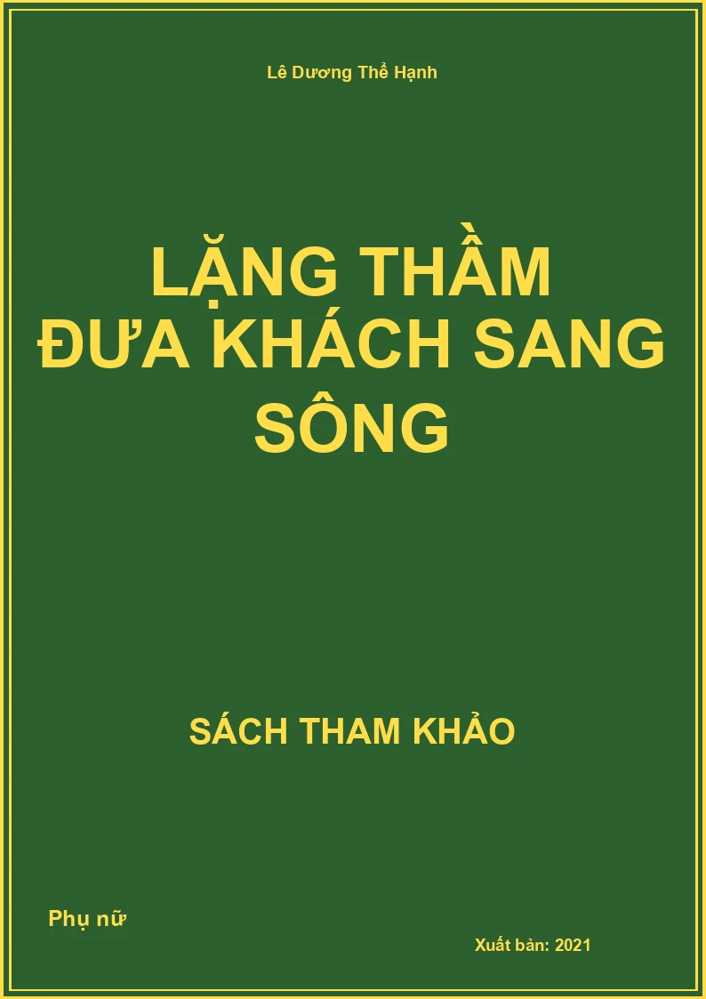 Lặng thầm đưa khách sang sông