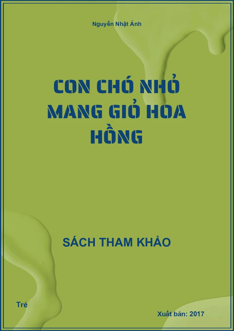 Con chó nhỏ mang giỏ hoa hồng