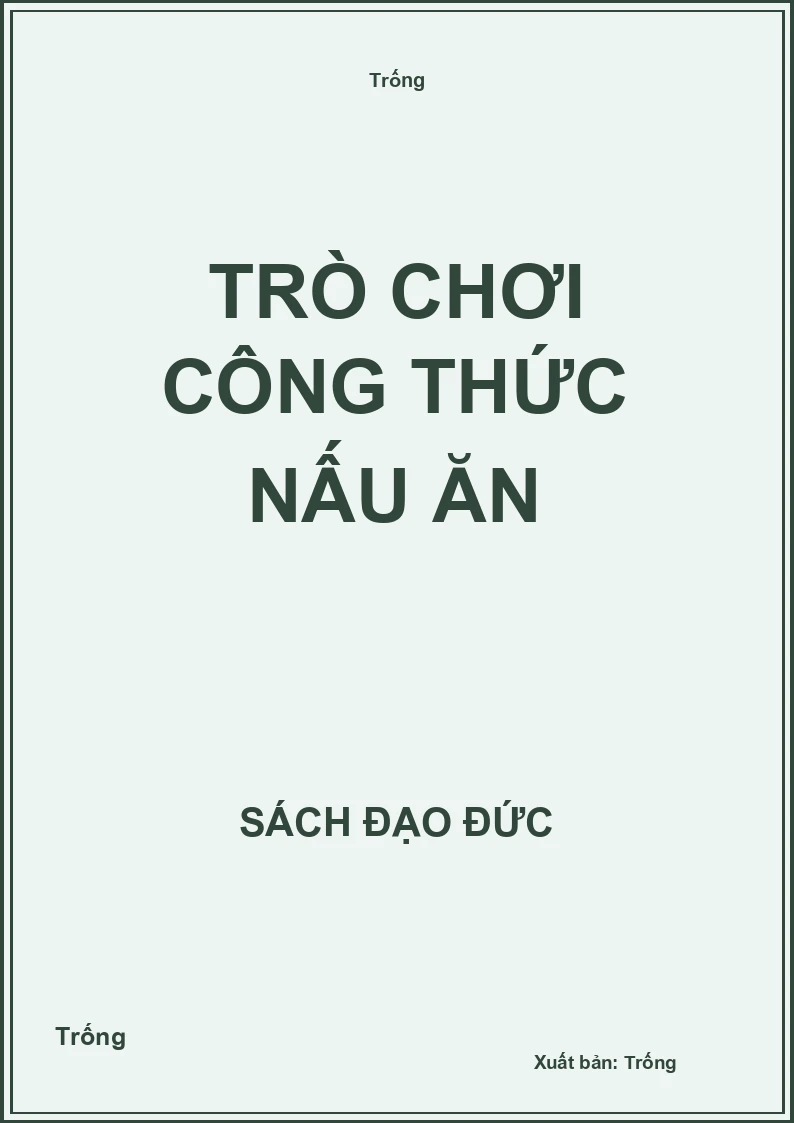 Trò chơi công thức nấu ăn