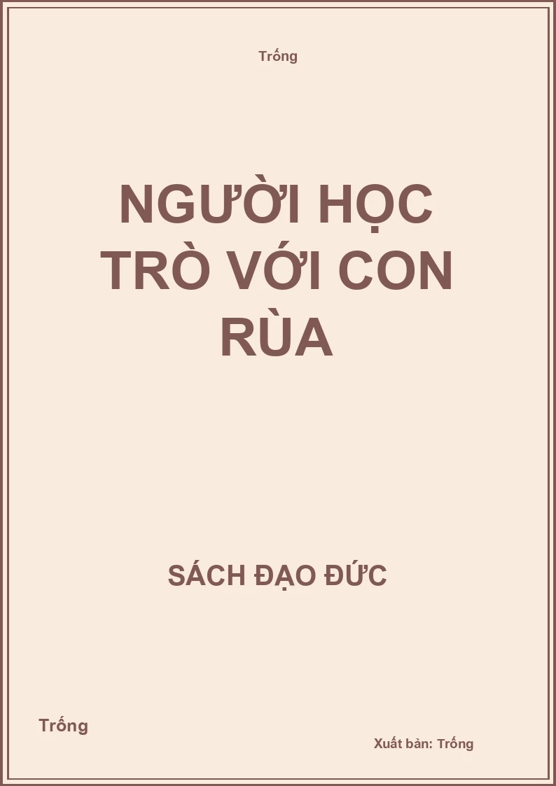 Người học trò với con rùa