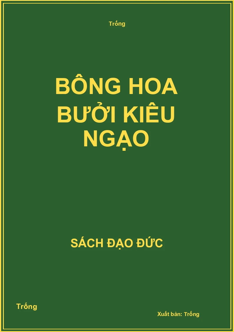 Bông hoa bưởi kiêu ngạo