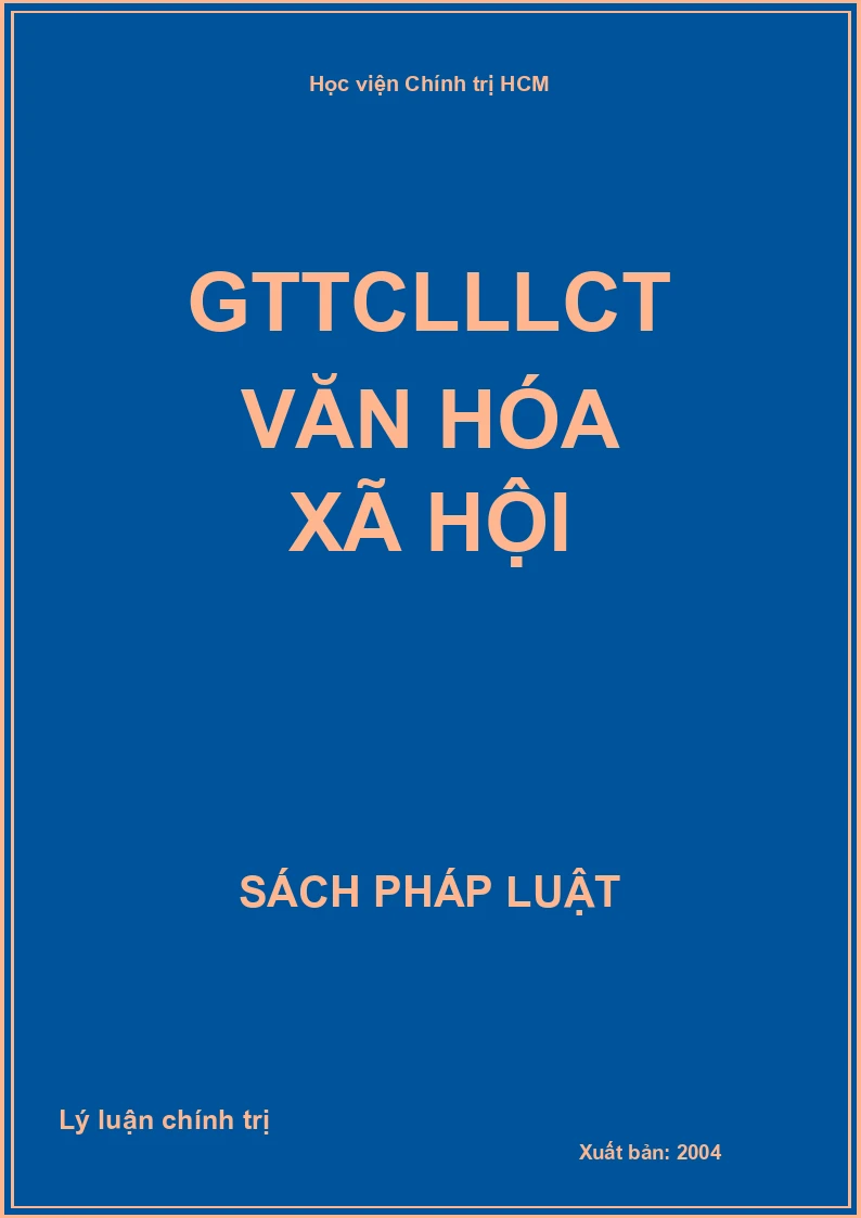 GTTCLLLCT văn hóa xã hội