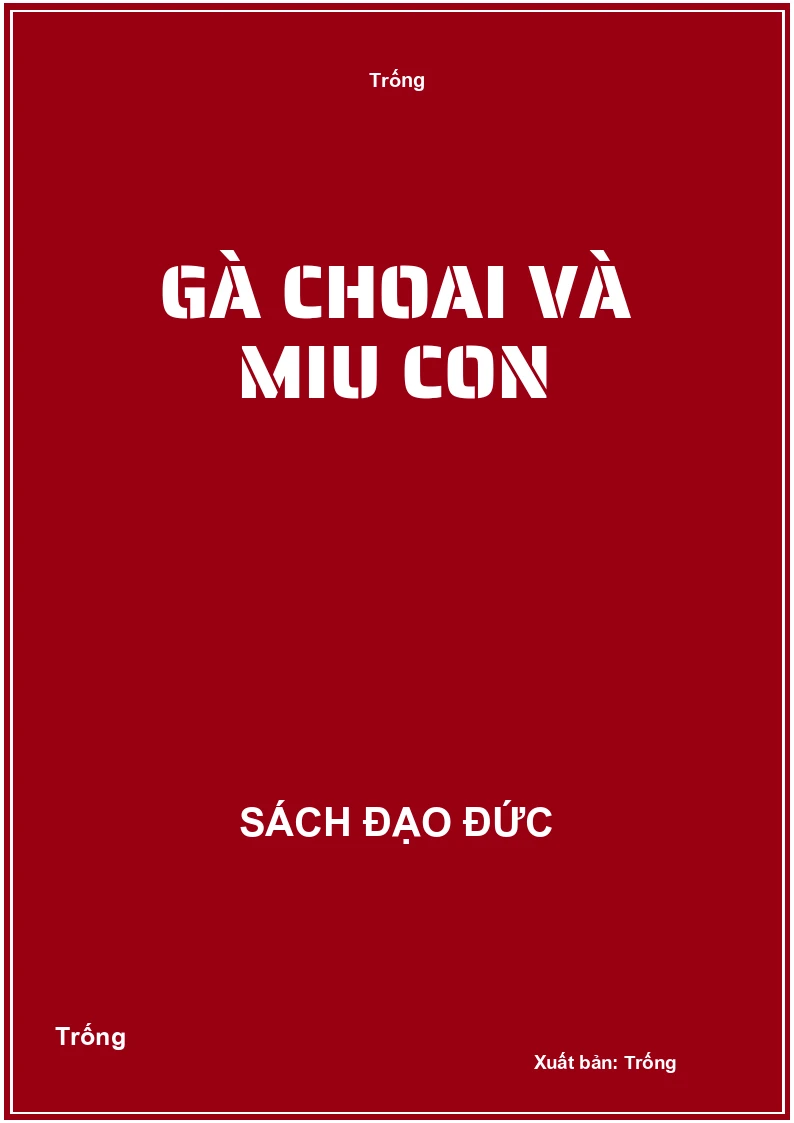 Gà choai và miu con