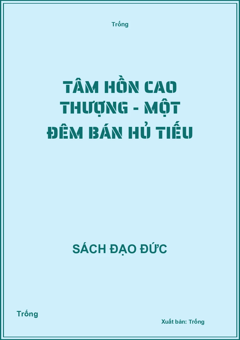 Tâm hồn cao thượng - Một đêm bán hủ tiếu