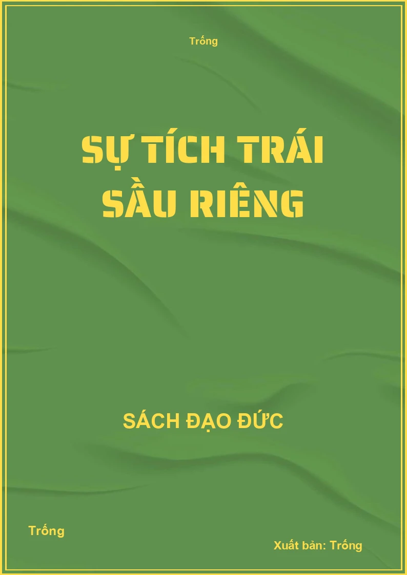Sự tích trái sầu riêng