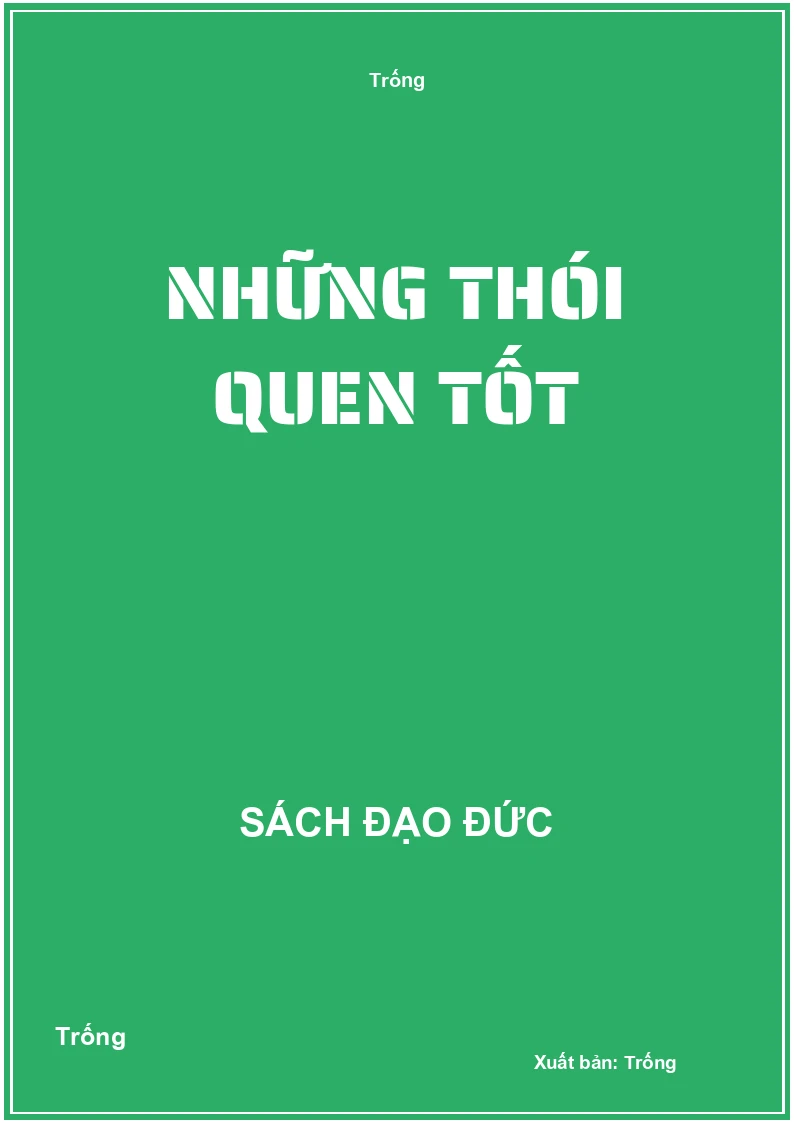 Những thói quen tốt