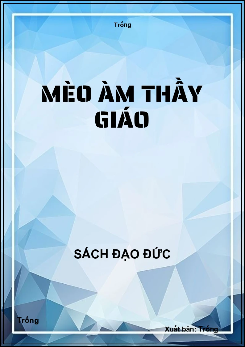 Mèo làm thầy giáo