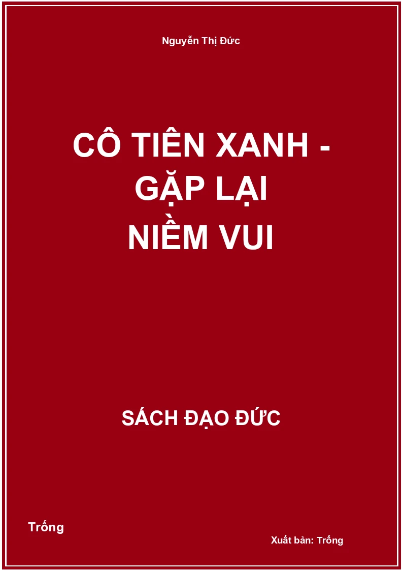 Cô tiên xanh - Gặp lại niềm vui