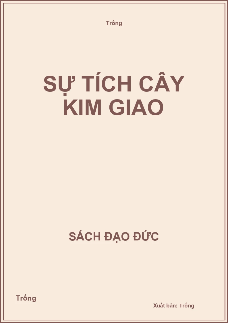Sự tích cây kim giao