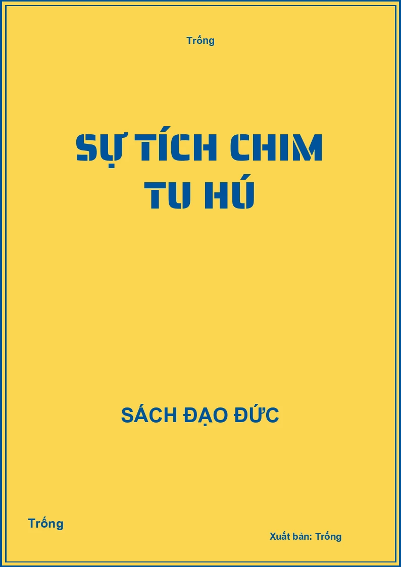 Sự tích chim tu hú