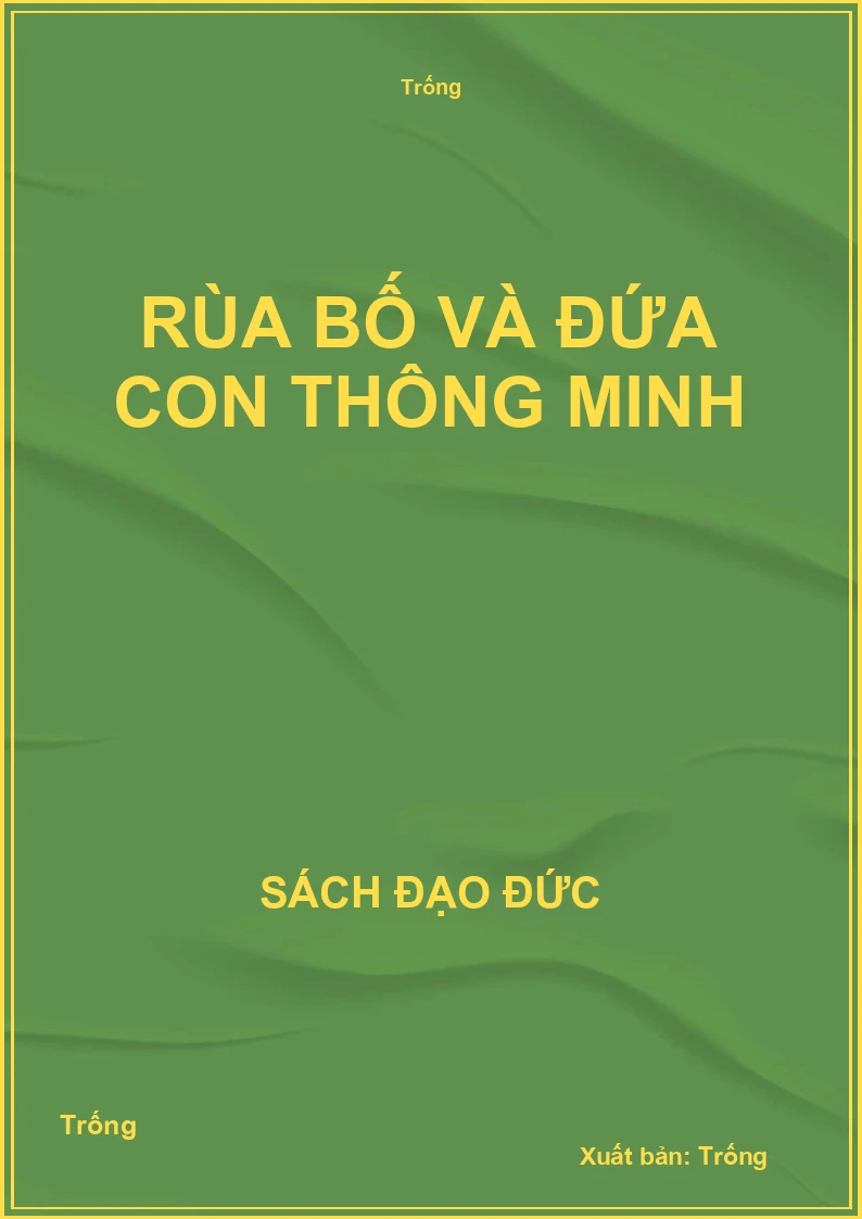 Rùa bố và đứa con thông minh