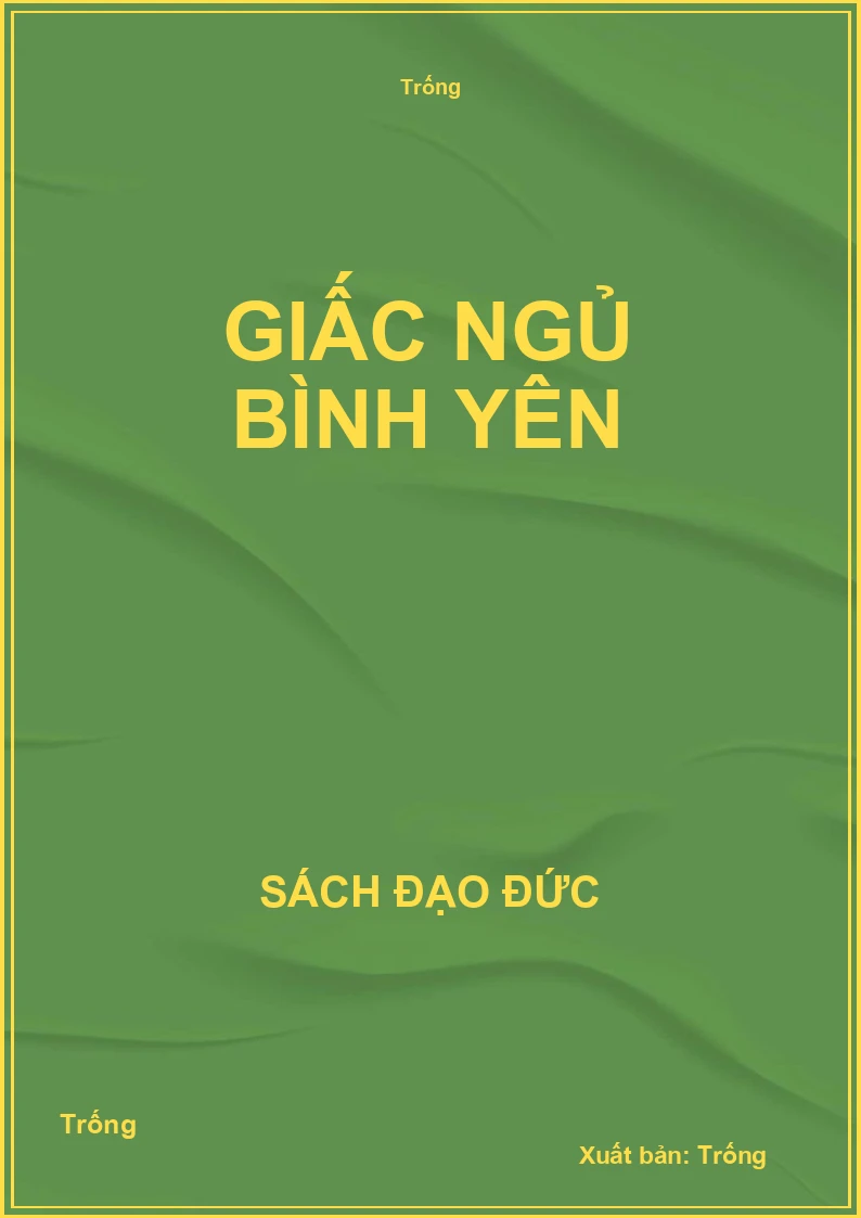 Giấc ngủ bình yên