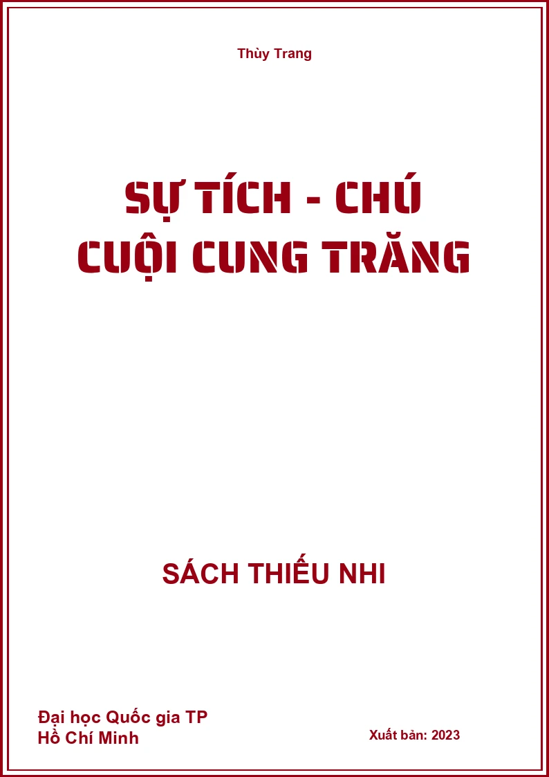 Sự tích - chú cuội cung trăng