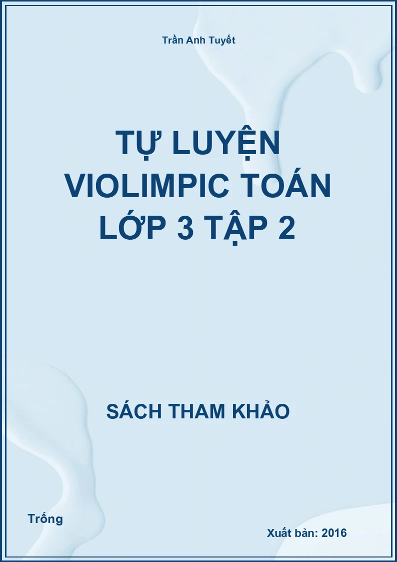 Tự luyện violimpic toán lớp 3 tập 2