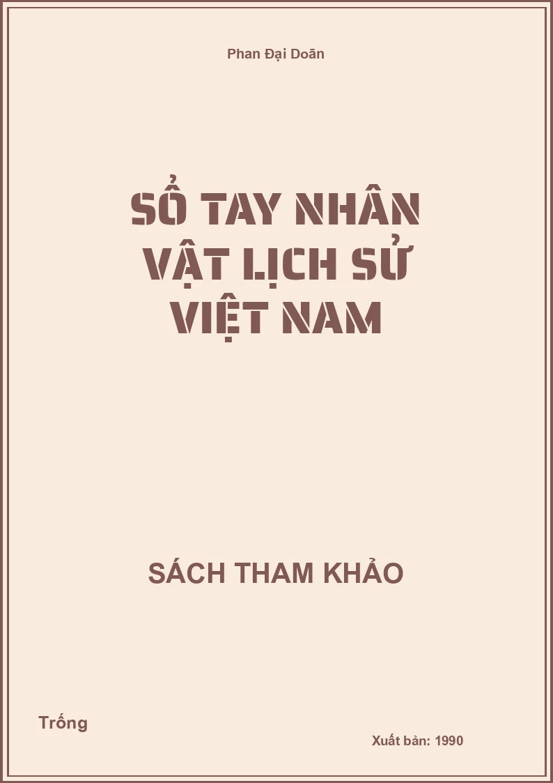 Sổ tay nhân vật lịch sử VIệt Nam