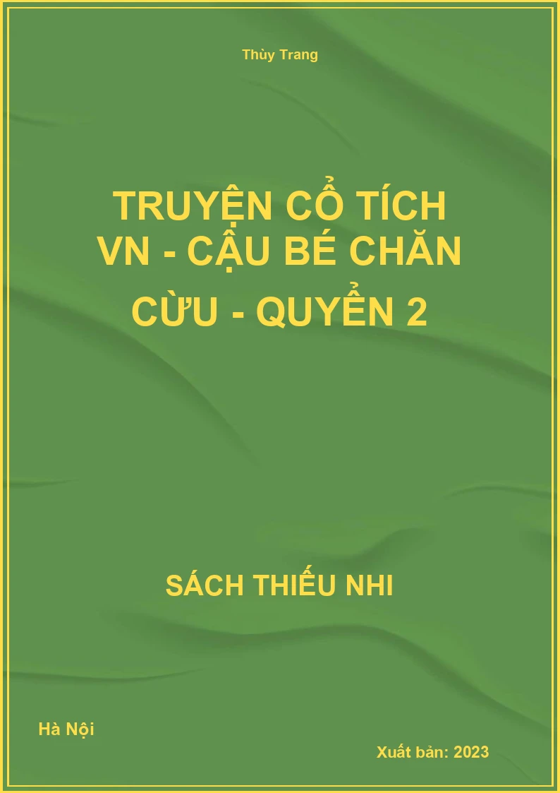 Truyện cổ tích VN - Cậu bé chăn cừu - quyển 2